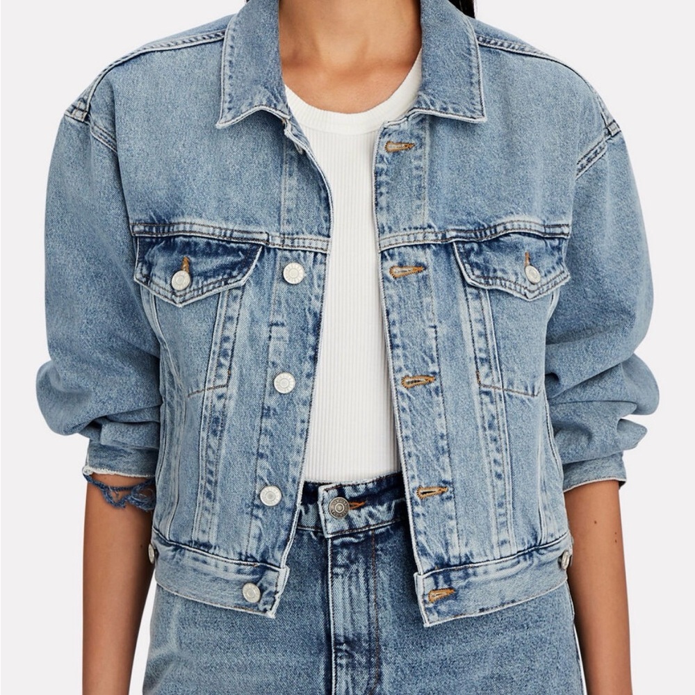 Agolde Shrunken Charli Denim Jacket - Picture 2 of 10